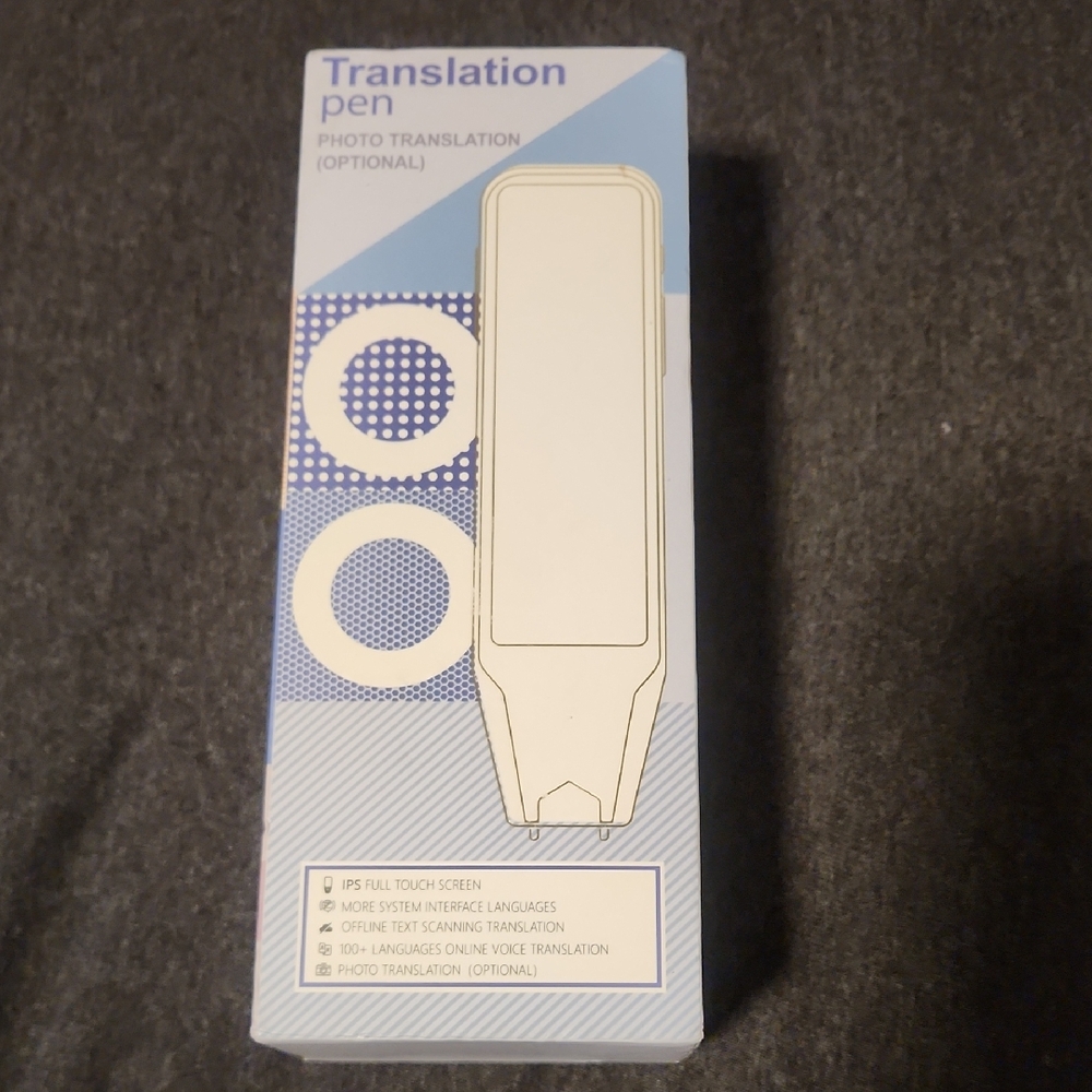 White Translation Pen with Touch Screen